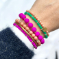 Preview: Super Gem Perlenarmband Big fuchsia style